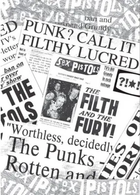 Produktbild von Die Sex Pistols - Zeitungskarte