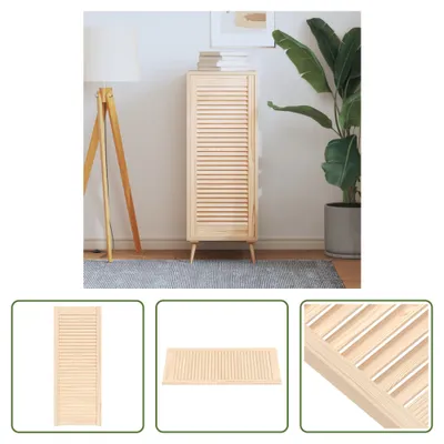 Obrázek produktu pro The Living Store Dveře skříně s lamelami 99,3x39,4 cm z masivního borovicového dřeva