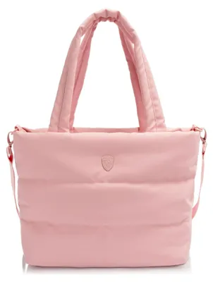 Image de HEYS sac à épaule sac à épaule bandoulière pour ordinateur portable The Puffer Tote Bag Rose