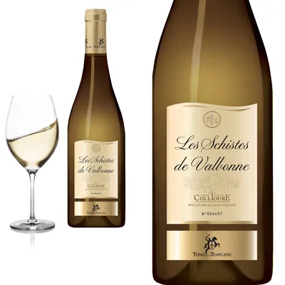 Produktbild von 2024 Collioure blanc Les Schistes de Valbonne von Terres des Templiers Weißwein