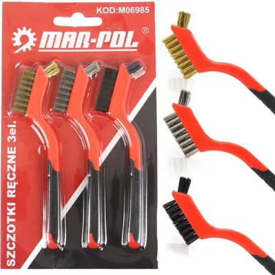 Obrázek produktu pro MAR-POL Sada drátěných kartáčů 3ks M06985