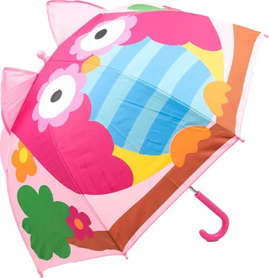 Produktbild von Kinderschirm | Regenschirm | Schirm | Ø 71 cm | Eule | Pink