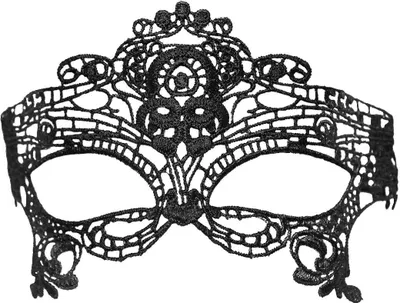 Produktbild von Schwarze Spitzenmaske Diadem