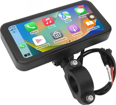 Image de écran tactile sans fil de 6,25 pouces pour moto Carplay Android Auto, étanche, système de navigation GPS portable pour moto