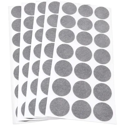 Produktbild von Adsamm® | 105 x Filzgleiter | Ø 30 mm | Grau | rund | 1.5 mm dünne selbstklebende Filz-Möbelgleiter in
