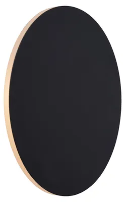 Produktbild von Wandlampe Aluminium LED rund D: 25 cm Schwarz 3000 K 780 lm Modern