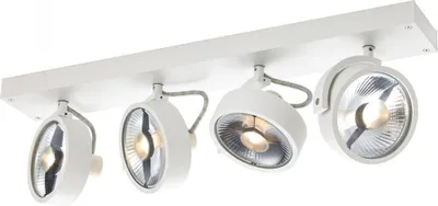 Immagine prodotto di KALU CW, plafoniera per interni a parete e a soffitto, quadrupla, QPAR111, bianca, 4x75W