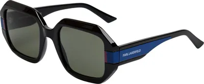 Produktbild von Karl Lagerfeld Breite rechteckige Damen-Sonnenbrille KL6124S