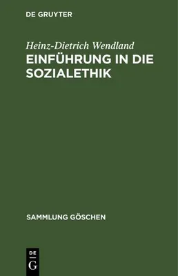 Produktbild von Einführung in die Sozialethik