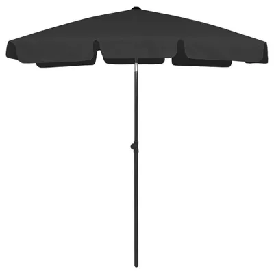 Produktbild von Strandschirm Schwarz 180x120 cm