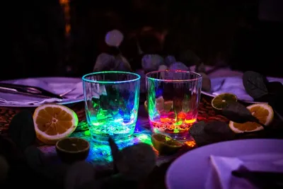 Produktbild von LED-Leuchtglas 285ml Dekorationsbecher
