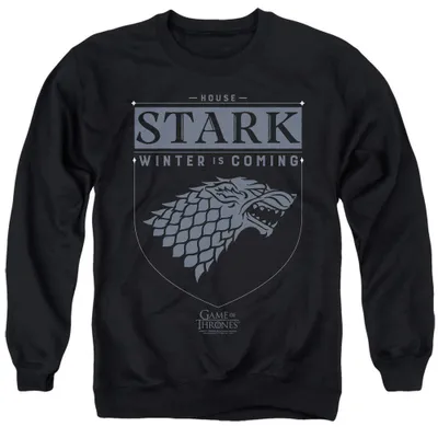 Produktbild von Game Of Thrones - "House Stark" Sweatshirt für Herren/Damen Uni TV38322 (S) (Schwarz)