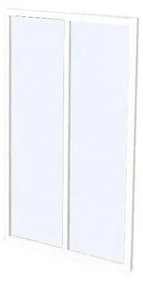 Produktbild von Innenfenster aus pulverbeschichtetem Aluminium Weiß 60 x 105 cm (B x H) – BAYVIEW