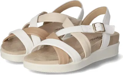 Produktbild von Beliana Damen Sandalen Weiß Leder Synthetik Mix  Größe: 40