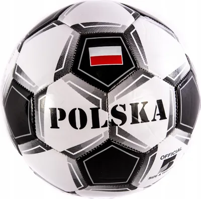 Produktbild von Fußball Größe 5 Polen Design Trainingsball Robust Maschinengenäht Kinder Sport