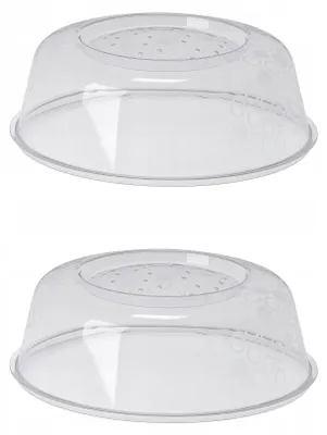 Produktbild von IKEA PRICKIG Mikrowellenabdeckung 2er-Set grau 27 cm