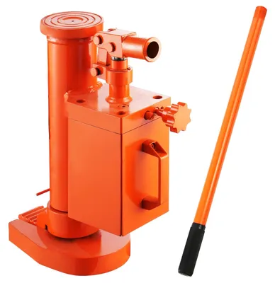 Imagen del producto de Elevador hidráulico - Gato hidráulico - Elevador para automóviles - Palanca elevadora - Bomba de pie - Cabezal giratorio de 360°