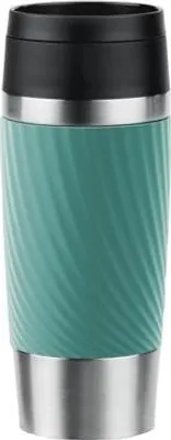Obrázok produktu pre Tefal Travel Mug Classic N2024310, Čierna, Modrá, Nerezová oceľ, Silikón, Nerezová oceľ, Polypropylén (PP), 4 h, 8 h