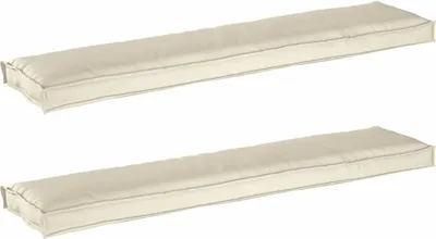 Produktbild von vidaXL Palettenkissenset 2 pcs Creme 180 x 40 x 8 cm Oxford-Stoff