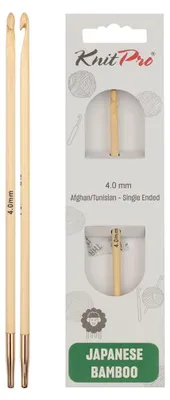 Tunesische Häkelnadel Bambus 4 mm – 1 Stück
