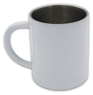 Produktbild von Plottermarie Sublimationsrohlinge Sublimations-Tassen für personalisierte Geschenkideen – Sublimationsrohlinge, Fotogeschenke, Personalisierung & DIY Weiße Edelstahltasse, 10 oz, Subli