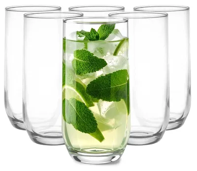 Immagine prodotto di Set di bicchieri - 400 ml - Vetro - Lavabile in lavastoviglie - 6 pezzi