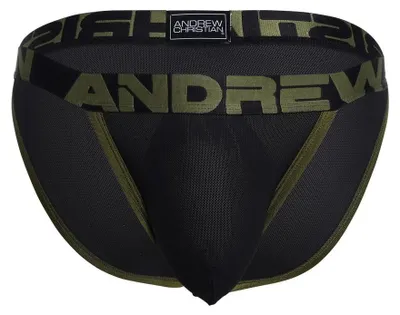Image de Andrew Christian - Sous-vêtement Slips Hommes - ALMOST NAKED® Moisture Control Brief Black - 1x Taille XL