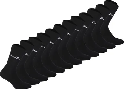 Produktbild von Diadora Uni Socken, 12er Pack - Sportsocken, Baumwolle, Logo, einfarbig Schwarz 35-38