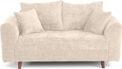Image de Lisa Design Rune - canapé droit 2 places en velours texturé , Beige