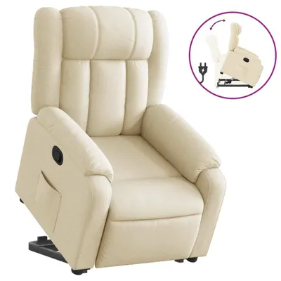 Produktbild von vidaXL Relaxsessel mit Aufstehhilfe Creme Stoff