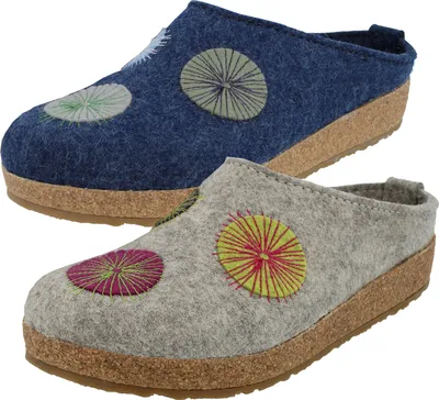 Immagine prodotto di Haflinger pantofola da donna in feltro Grizzly Radius 751008, misura:42 EU, colore:Grigio