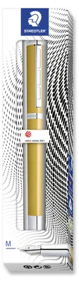 Zdjęcie produktu dla Staedtler triplus 474, Złoto, System napełniania nabojem, Niebieski, Metal, Stal nierdzewna, Oburęczny