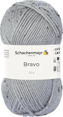 Obrázek produktu pro Schachenmayr Bravo, 50 g světle šedá tweedová příze pro ruční pletení