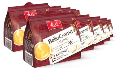 Produktbild von Melitta BellaCrema Intenso Pads, Kaffeepads für Pad-Maschinen, 5er / 10er Set