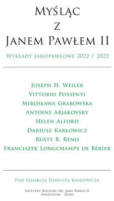 Immagine prodotto di Myśląc z Janem Pawłem II. Wykłady Janopawłowe 2022/2023