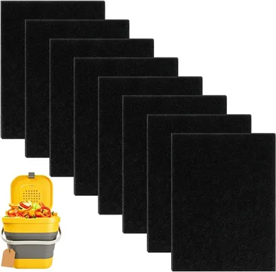 Aktivkohlefilter für Komposteimer, 8 Stück, Geruchsneutralisation