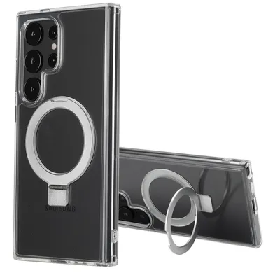 Produktbild von Accezz Ring Stand Backcover mit MagSafe Samsung Galaxy S24 Ultra - Transparent