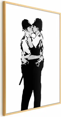 Produktbild von Posterpapier Poster - Kissing Coppers 60x90 cm Streetart h-C-0146-ao-a