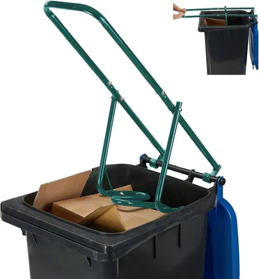 Immagine prodotto di Pressa per bidoni - Pressa per rifiuti domestici - Rifiuti indifferenziati - Plastica - Presse manuali per bidoni - Acciaio - Verde