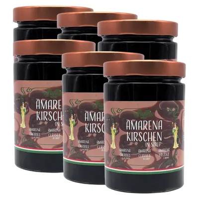 Produktbild von Food-United Amarena-Kirschen in Sirup 6 x Glas  Spezialität aus Italien