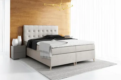 Immagine prodotto di Letto imbottito Letto a molle insacchettate Design doppio hotel Letti moderni Camera da letto