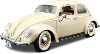 Productafbeelding van Bburago 18-12029W - Modelauto - Volkswagen Kever 1955 (beige, schaal 1:18) - Auto