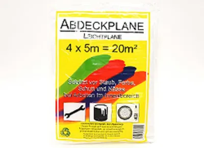 Produktbild von Vielzweckplane/Abdeckfolie 4 x 5 m, 20 m² 6 my dicke