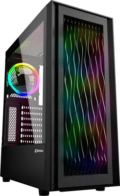 Produktbild von Sharkoon Gehäuse RGB        Wave    ATX       1xGlas schwarz
