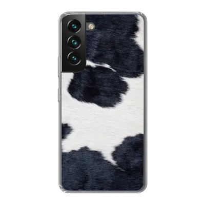 Produktbild von MuchoWow® Handyhülle Schutzhülle Hülle für Samsung Galaxy S22 Bild einer schwarzen und weißen Kuhhaut Silikon Softcase Handy Hülle - Mobiltelefonhülle
