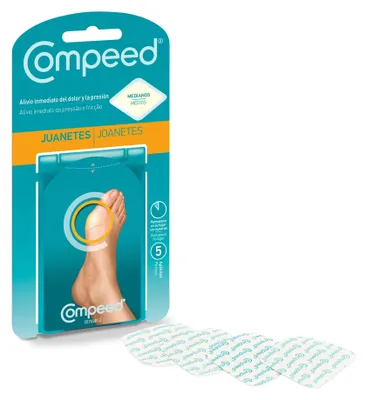 Produktbild von Compeed Juanetes 5 Stück - Blasenpflaster, Wundschutz, Fußpflege
