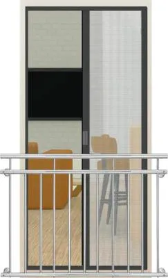 Produktbild von Fliegengitter Alu-Tür-Rollo home protect autoSTOP anthrazit 150x220 cm