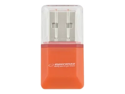 Obrázek produktu pro Čtečka karet Esperanza Micro SD Usb 2.0 oranžová