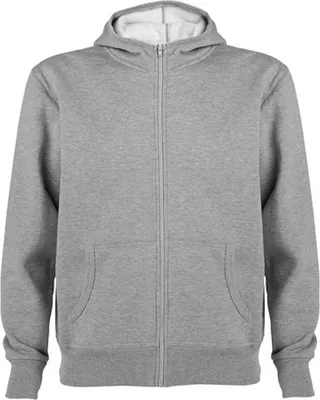 Image de Roly CQ6421 | Sweat à capuche Montblanc pour Homme - Couleur : Heather Grey 58 - Taille : L