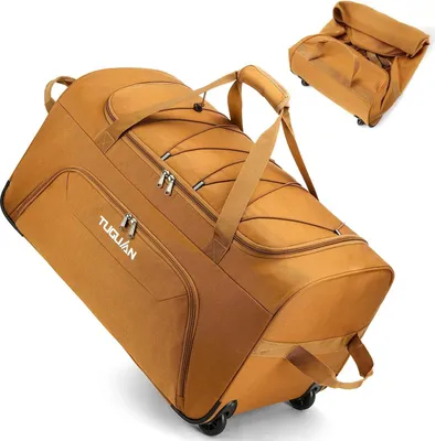 Obrázok produktu pre Cestovná taška s kolieskami 110 l, 71.4 cm, hnedá, skladacia kufor, pre cestovanie